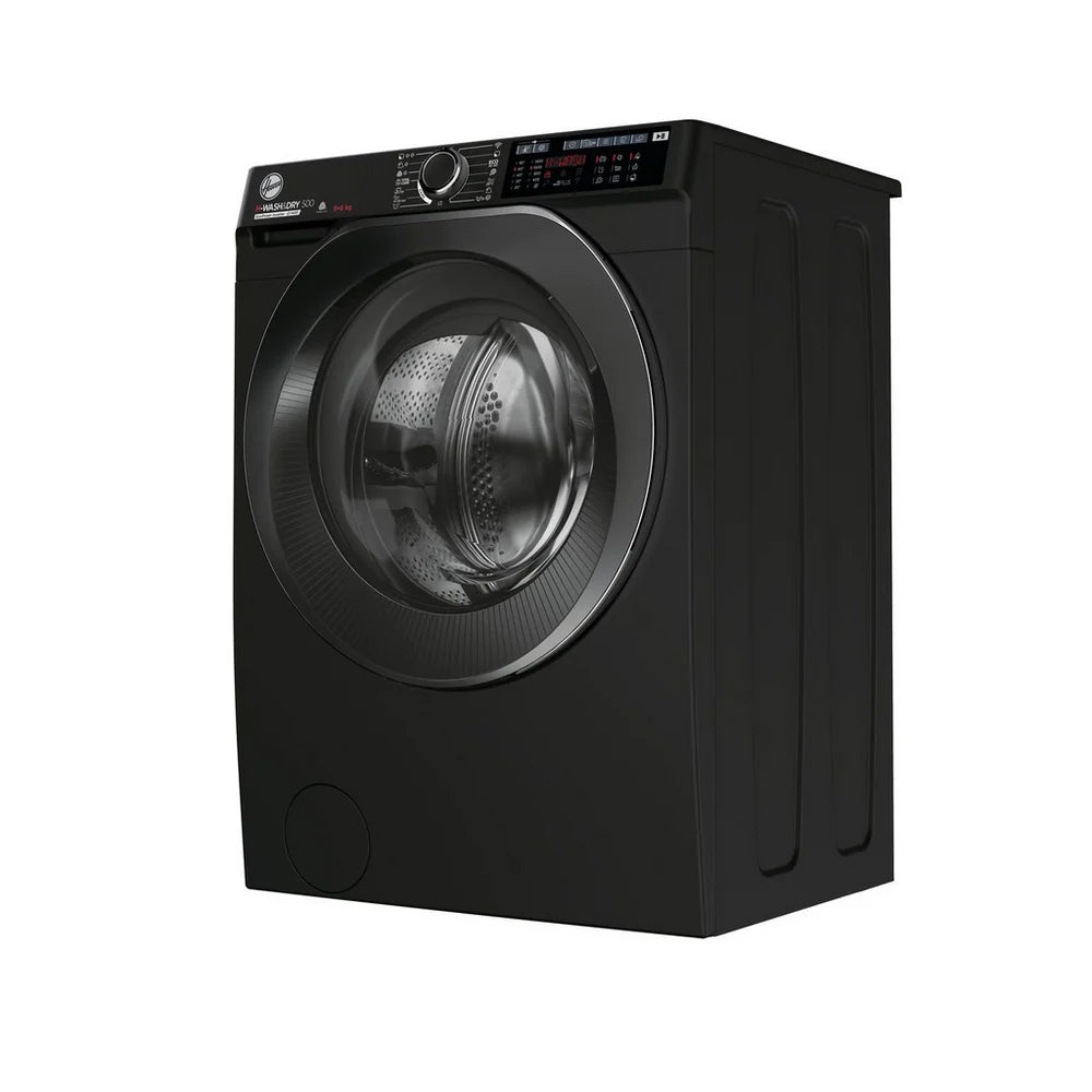 hoover-hd496ambcb-1-80-h-wash-500-wifi-connected-9-6kg-1400-spin-washer-dryer-black-black-1182064373 Hoover HD496AMBCB 1-80 H-WASH 500 WiFi Connected 9+6kg 1400 Spin Washer Dryer Black - Image 2