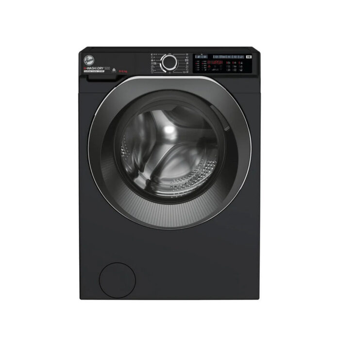 Hoover HD496AMBCB 1-80 H-WASH 500 WiFi Connected 9+6kg 1400 Spin Washer Dryer Black - Image 1