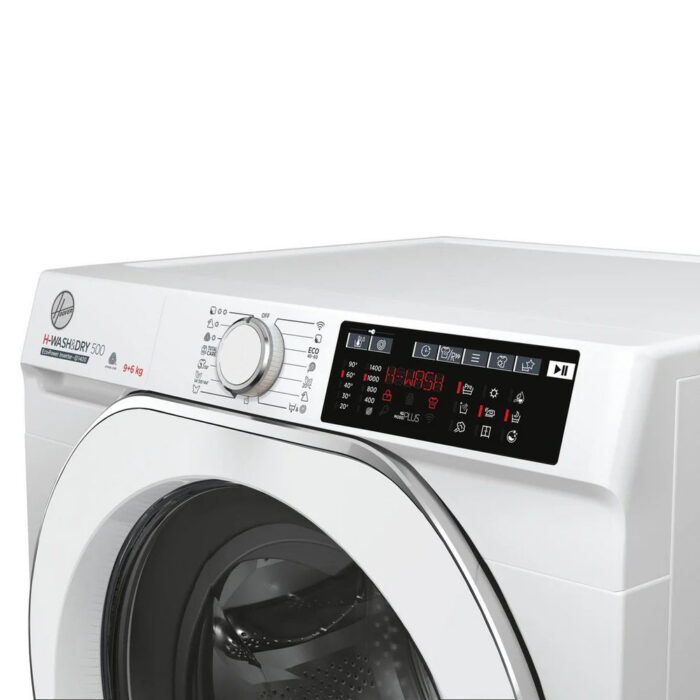 Hoover HD496AMC 1-80 H-WASH 500 WiFi Connected 9+6kg 1400 Spin Washer Dryer White - Image 4