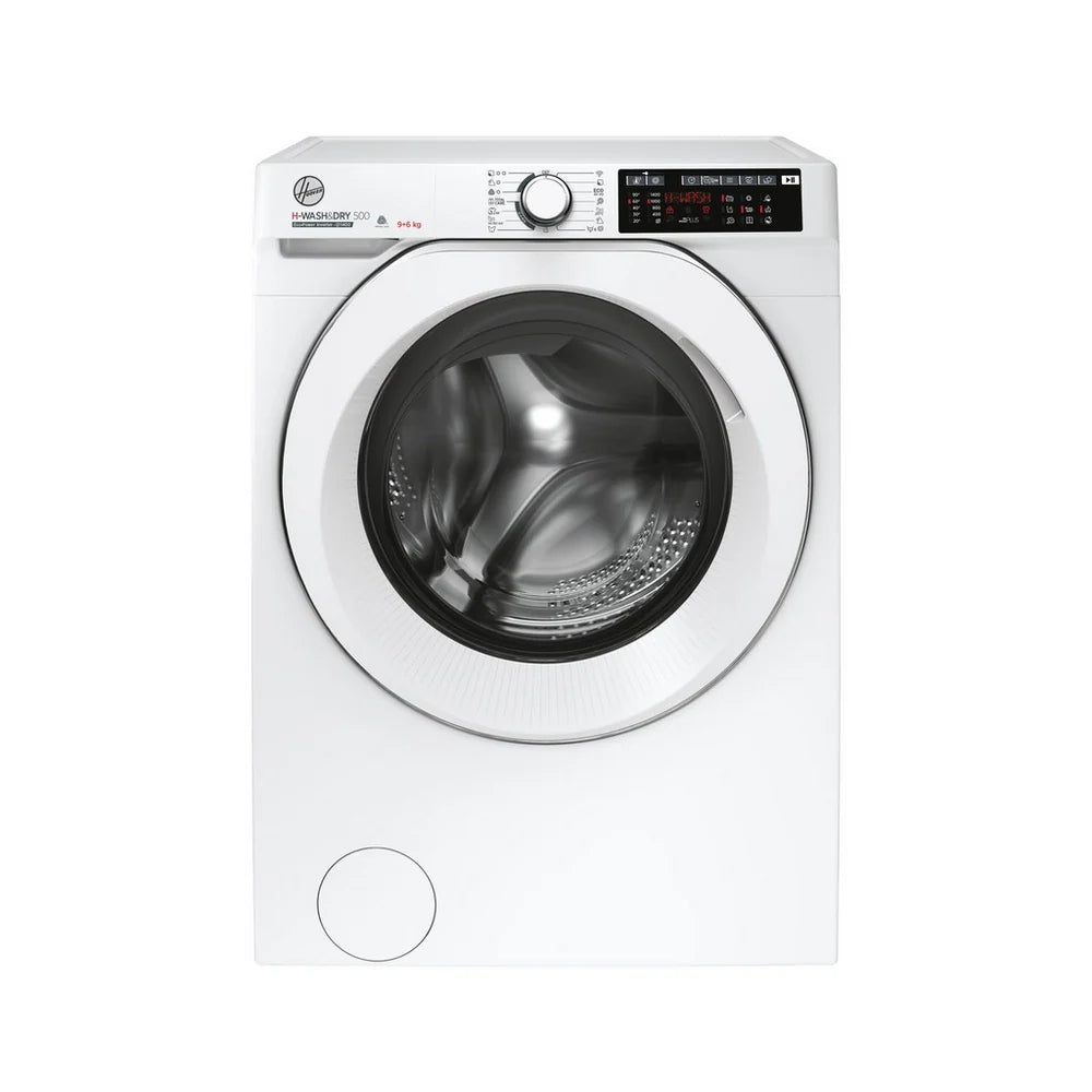 hoover-hd496amc-1-80-h-wash-500-wifi-connected-9-6kg-1400-spin-washer-dryer-white-white-1182064380 Hoover HD496AMC 1-80 H-WASH 500 WiFi Connected 9+6kg 1400 Spin Washer Dryer White - Image 1