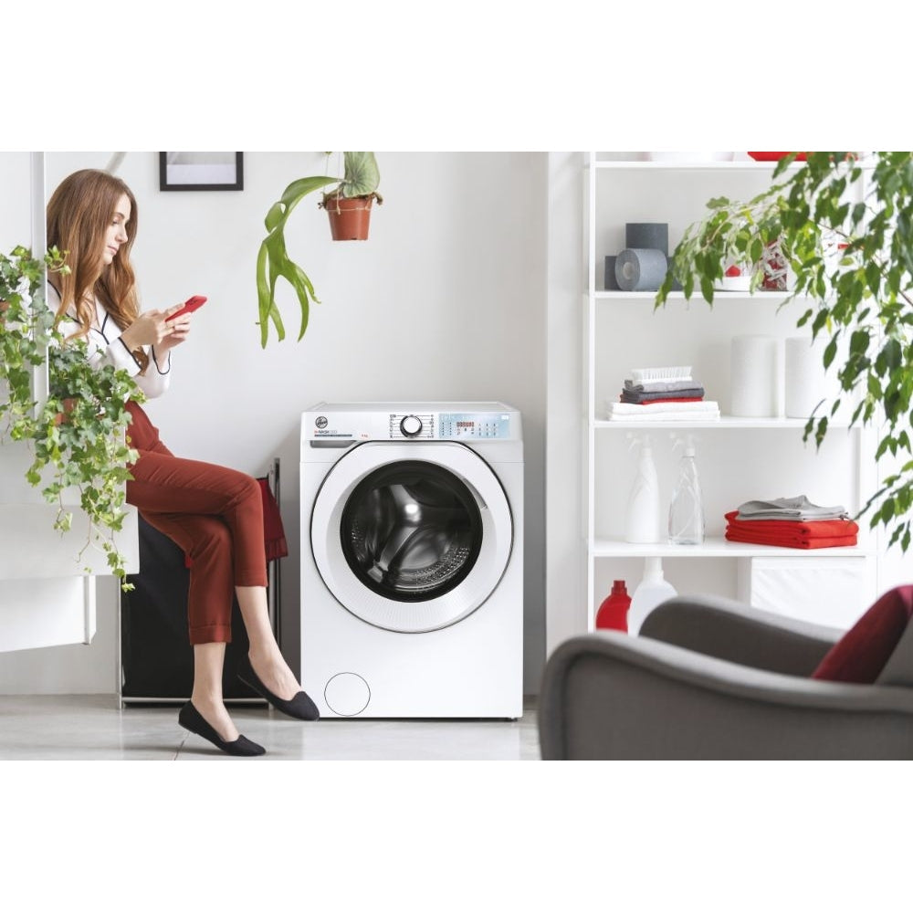 hoover-hwb-49amc-1-80-9kg-1400-spin-front-loading-washing-machine-white-a-rated-9kg-1178404533 Hoover HWB 49AMC 1-80 9kg 1400 Spin Front Loading Washing Machine White - A Rated - Image 5