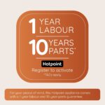 Hotpoint BIWDHG75148UKN 7+5kg 1400 Spin Built In Washer Dryer With Anti-Stain White - Image 10