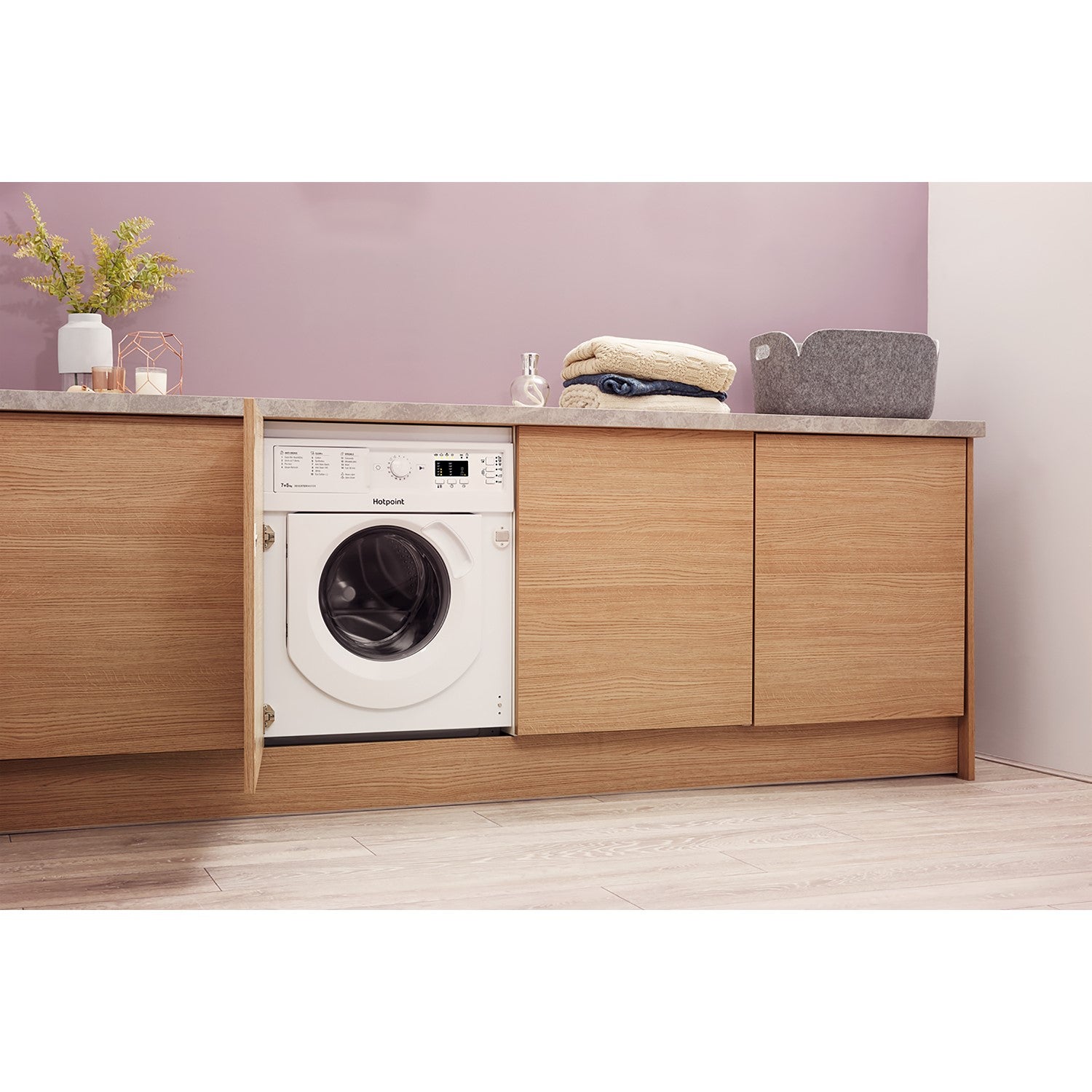 hotpoint-biwdhg75148ukn-7-5kg-1400-spin-built-in-washer-dryer-with-anti-stain-white-1181796569 Hotpoint BIWDHG75148UKN 7+5kg 1400 Spin Built In Washer Dryer With Anti-Stain White - Image 7