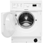 Hotpoint BIWDHG75148UKN 7+5kg 1400 Spin Built In Washer Dryer With Anti-Stain White - Image 2