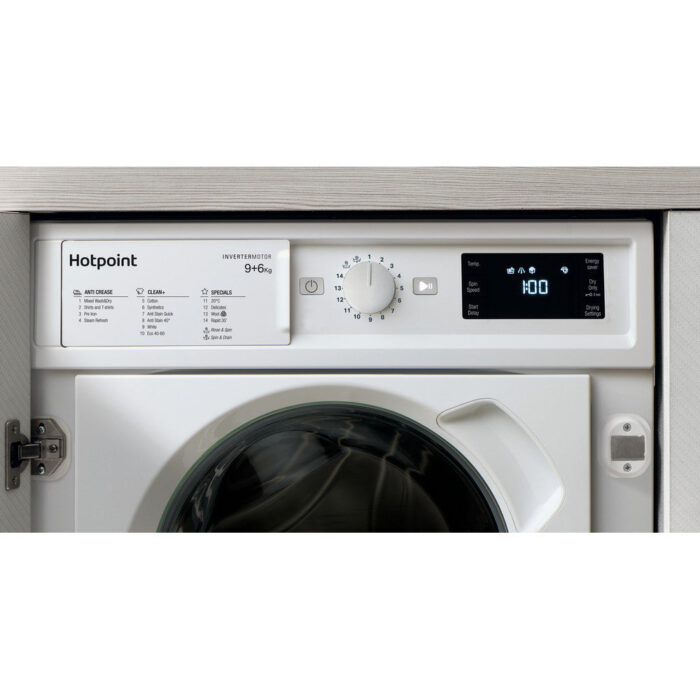 Hotpoint BIWDHG861485 Integrated Washer Dryer With 1400 Spin White - Image 8