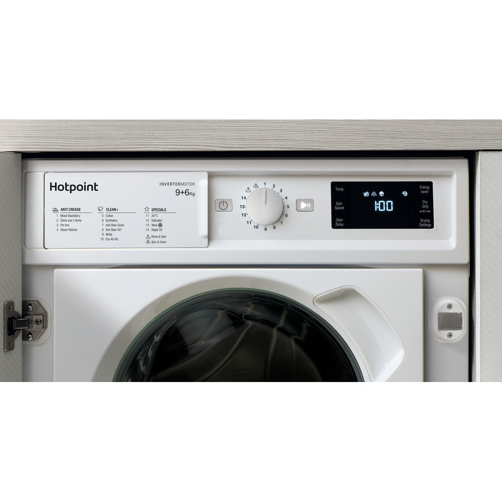 hotpoint-biwdhg961485-integrated-washer-dryer-with-1400-spin-white-1082404687 Hotpoint BIWDHG961485 Integrated Washer Dryer With 1400 Spin White - Image 8