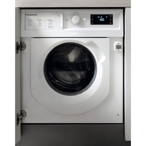 hotpoint-biwmhg71483ukn-built-in-integrated-washing-machine-white-white-1082404695 Hotpoint BIWMHG71483UKN Built-In Integrated Washing Machine White - Image 1