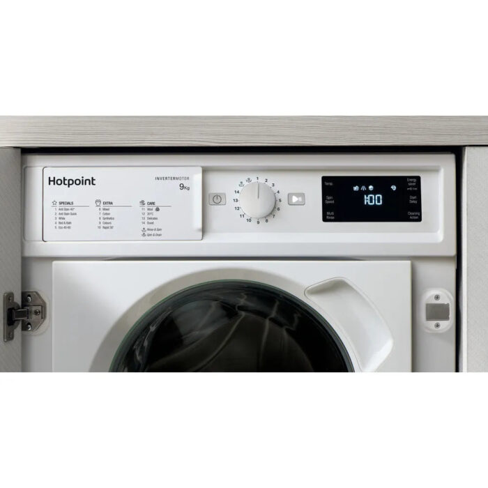 Hotpoint BIWMHG91485UK Integrated 9Kg 1400 Spin Washing Machine White - Image 7