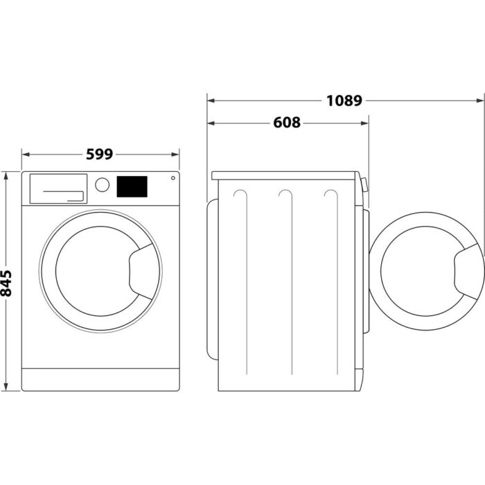 Hotpoint H789GPOWERUK 8Kg 1400 Spin Freestanding Washing Machine White - Image 9