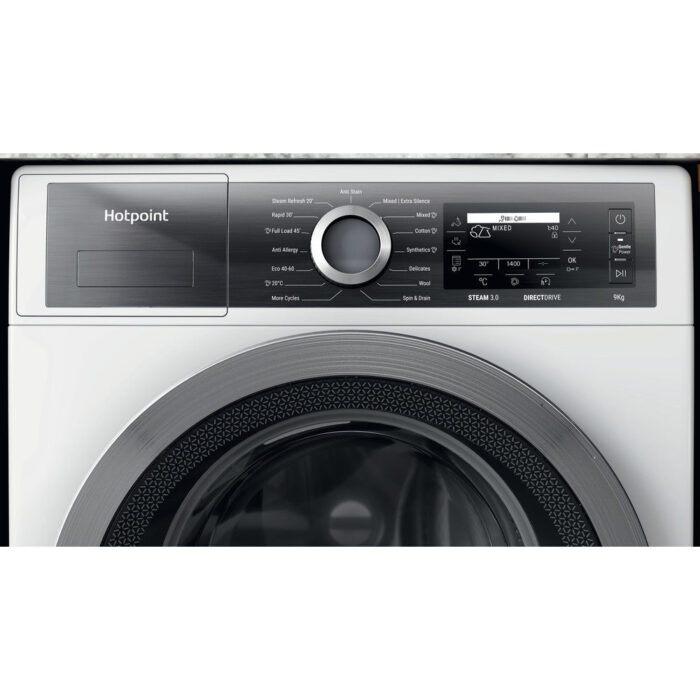 Hotpoint H799GPOWERUK 9Kg 1400 Spin Freestanding Washing Machine White - Image 7