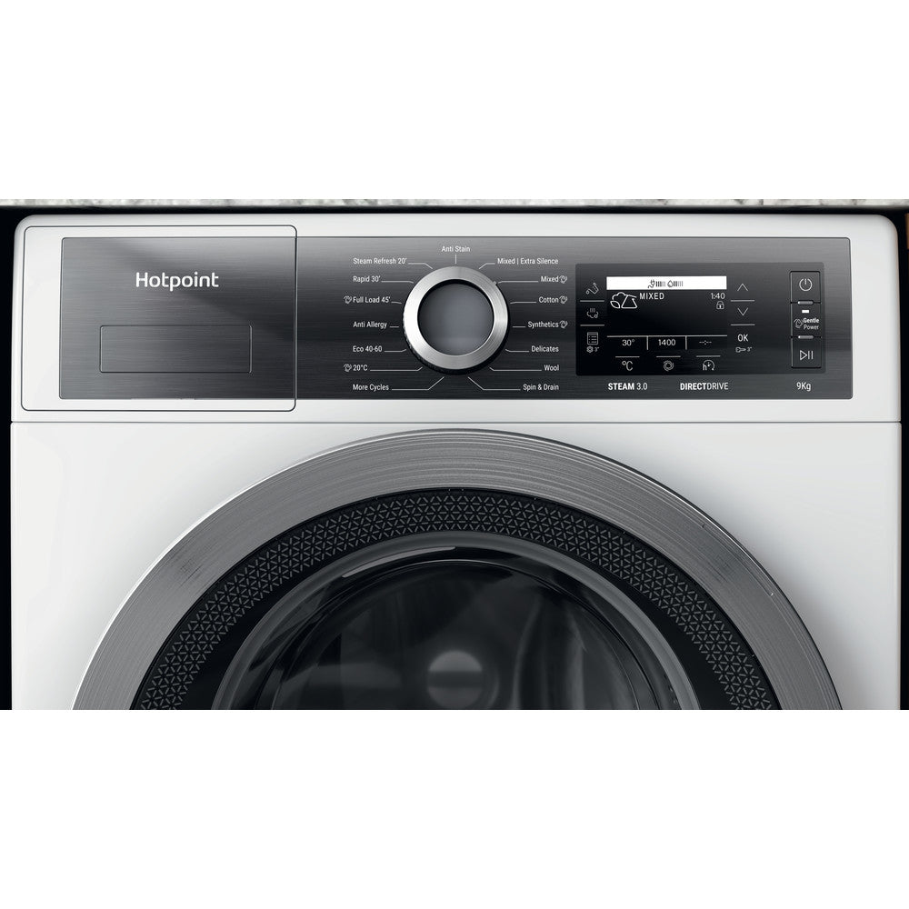 hotpoint-h799gpoweruk-9kg-1400-spin-freestanding-washing-machine-white-1082405420 Hotpoint H799GPOWERUK 9Kg 1400 Spin Freestanding Washing Machine White - Image 7
