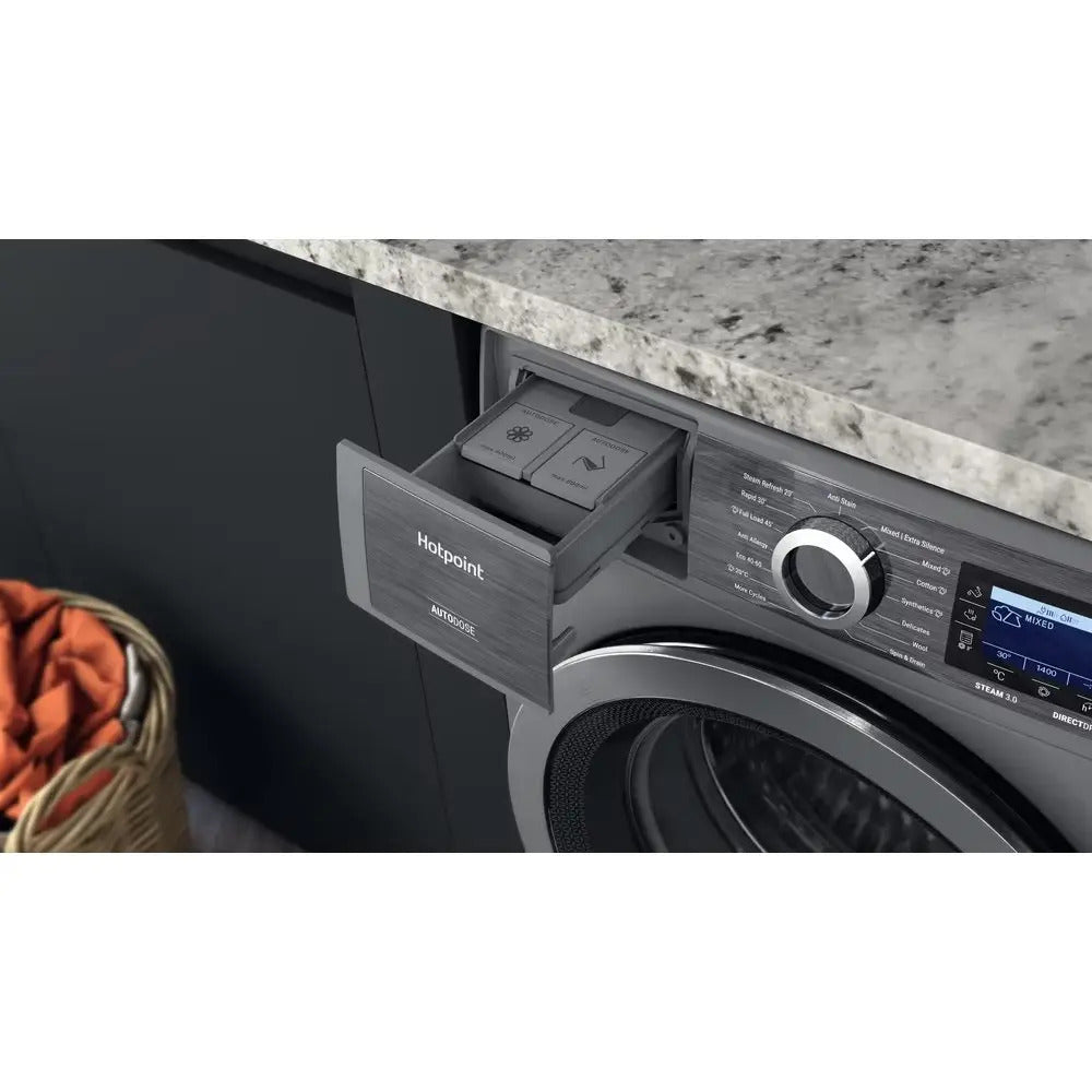 hotpoint-h809adsgpoweruk-10kg-gentlepower-washing-machine-silver-1176525531 Hotpoint H809ADSGPOWERUK 10kg 1400 Spin GentlePower Washing Machine Silver - Image 4