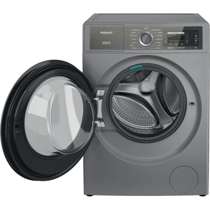 Hotpoint H899ADSGPOWERUK 9Kg 1400 Spin Autodose Freestanding Washing Machine Silver - Image 2