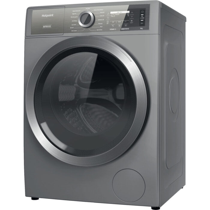 Hotpoint H899ADSGPOWERUK 9Kg 1400 Spin Autodose Freestanding Washing Machine Silver - Image 3