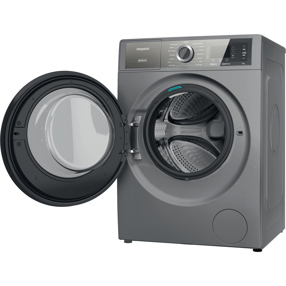 hotpoint-h899adsgpoweruk-9kg-1400-spin-autodose-freestanding-washing-machine-silver-1082405500 Hotpoint H899ADSGPOWERUK 9Kg 1400 Spin Autodose Freestanding Washing Machine Silver - Image 4