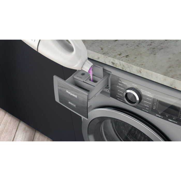 Hotpoint H899ADSGPOWERUK 9Kg 1400 Spin Autodose Freestanding Washing Machine Silver - Image 10