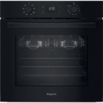 Hotpoint HO455HZBUK Class 2 Built-In Single Multifunction Oven with Multiflow and Easy Grill Black