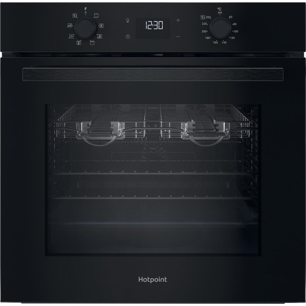 hotpoint-ho455hzbuk-class-2-built-in-single-multifunction-oven-with-multiflow-and-easy-grill-black-1196078621 Hotpoint HO455HZBUK Class 2 Built-In Single Multifunction Oven with Multiflow and Easy Grill Black - Image 1