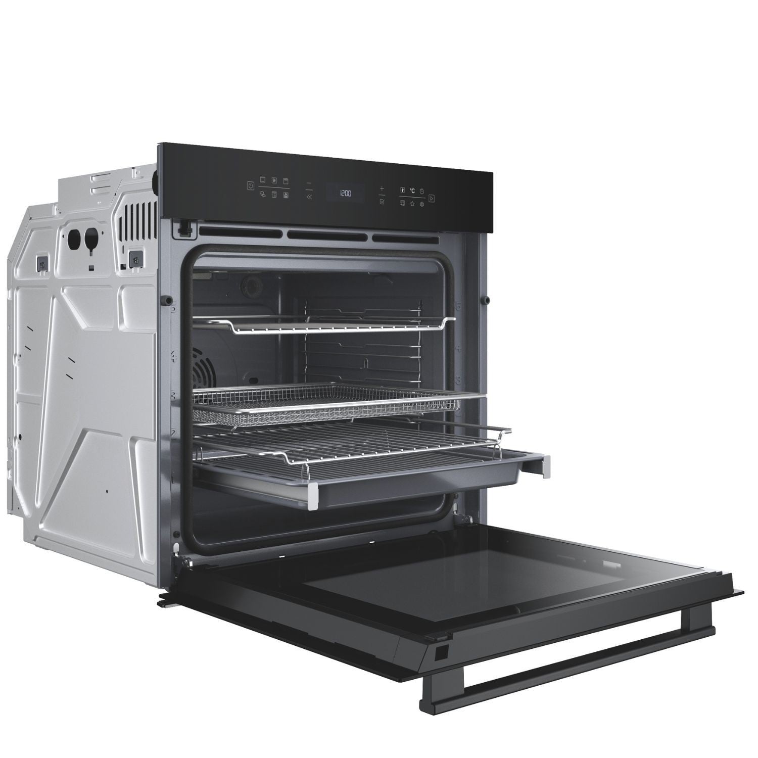 hotpoint-hoi68pt1sbuk-class-6-electric-multifunction-single-oven-with-air-fry-and-dualclean-black-1178021483 Hotpoint HOI68PT1SBUK Class 6 Electric Single Oven with Air Fry and DualClean Black - Image 4