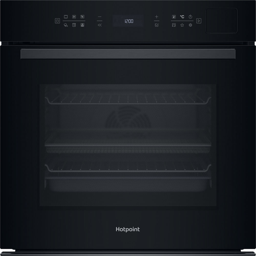 hotpoint-hoi6a8pt1sbuk-class-6-built-in-electric-single-oven-with-pyrolytic-cleaning-black-1196435751 Hotpoint HOI6A8PT1SBUK Class 6 Built-In Electric Single Oven With Pyrolytic Cleaning Black - Image 1