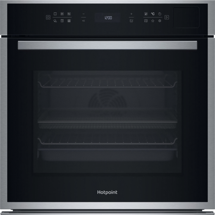 Hotpoint HOI6A8PT1SXUK Class 6 Built-In Electric Single Oven With Pyrolytic Cleaning Stainless Steel - Image 1
