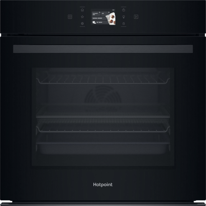 Hotpoint HOI98PT2SBUK Class 8 ActiveMultiflow Electric Single Fan Oven with Air Fry Black - Image 1
