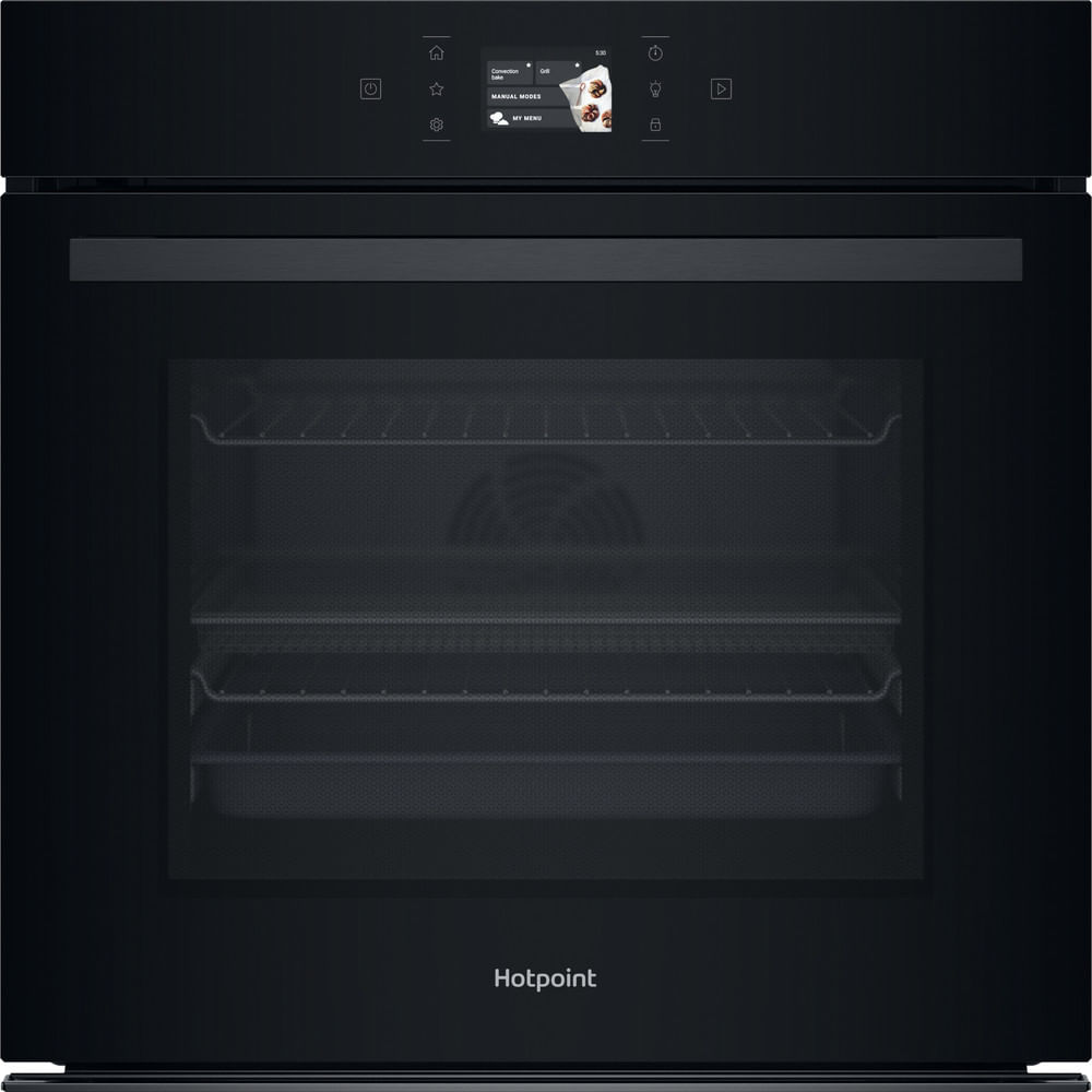 hotpoint-hoi98pt2sbuk-class-8-activemultiflow-electric-single-fan-oven-with-air-fry-black-1196074378 Hotpoint HOI98PT2SBUK Class 8 ActiveMultiflow Electric Single Fan Oven with Air Fry Black - Image 1