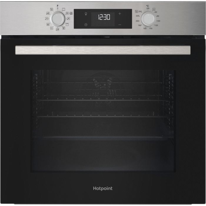Hotpoint HOM258HXUK Class 2 Multiflow Built-In Electric Single Oven Stainless Steel - Image 1