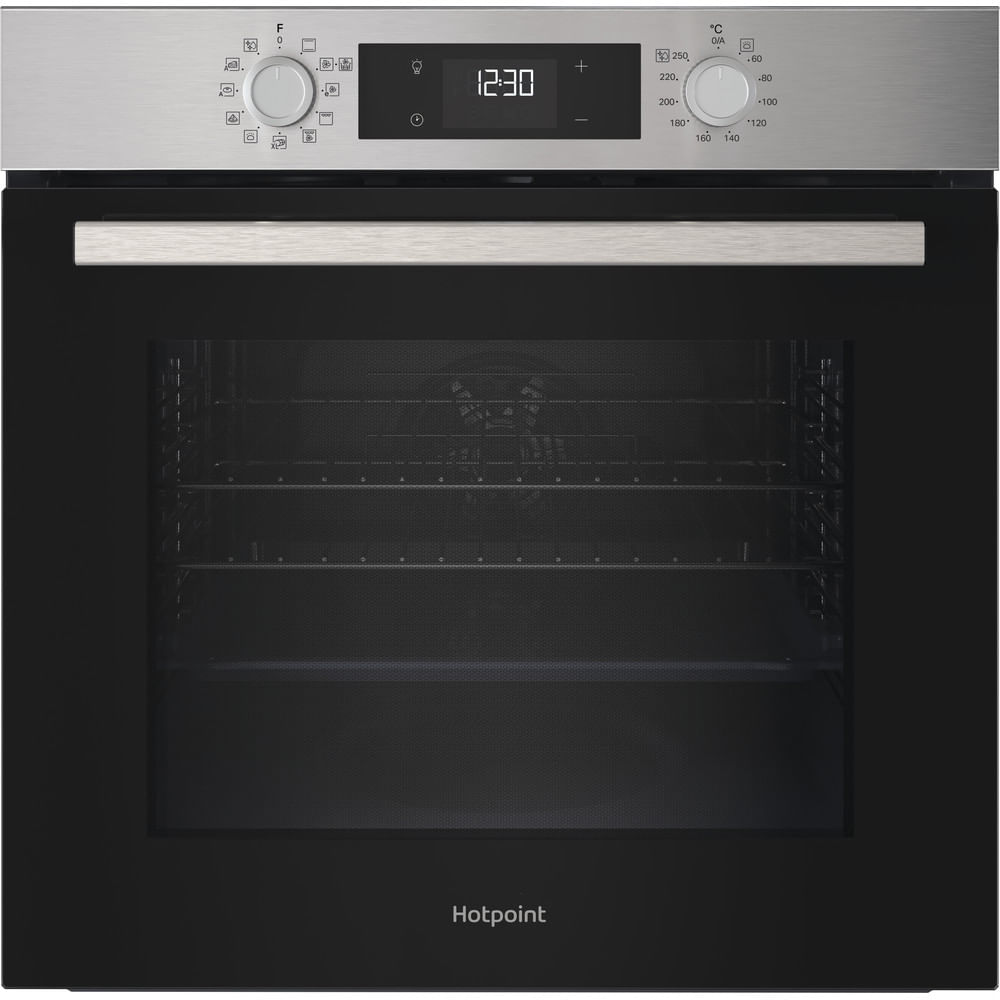 hotpoint-hom258hxuk-class-2-multiflow-built-in-electric-single-oven-stainless-steel-1196296776 Hotpoint HOM258HXUK Class 2 Multiflow Built-In Electric Single Oven Stainless Steel - Image 1