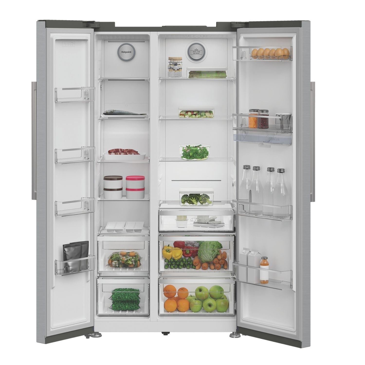 hotpoint-hpg26583wxp4uk-dual-no-frost-american-fridge-freezer-stainless-steel-1179376330 Hotpoint HPG26583WXP4UK Dual No Frost American Fridge Freezer Stainless Steel - Image 13