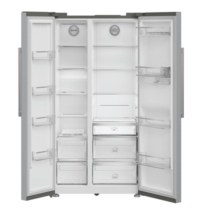 Hotpoint HPG26583WXP4UK Dual No Frost American Fridge Freezer Stainless Steel - Image 3