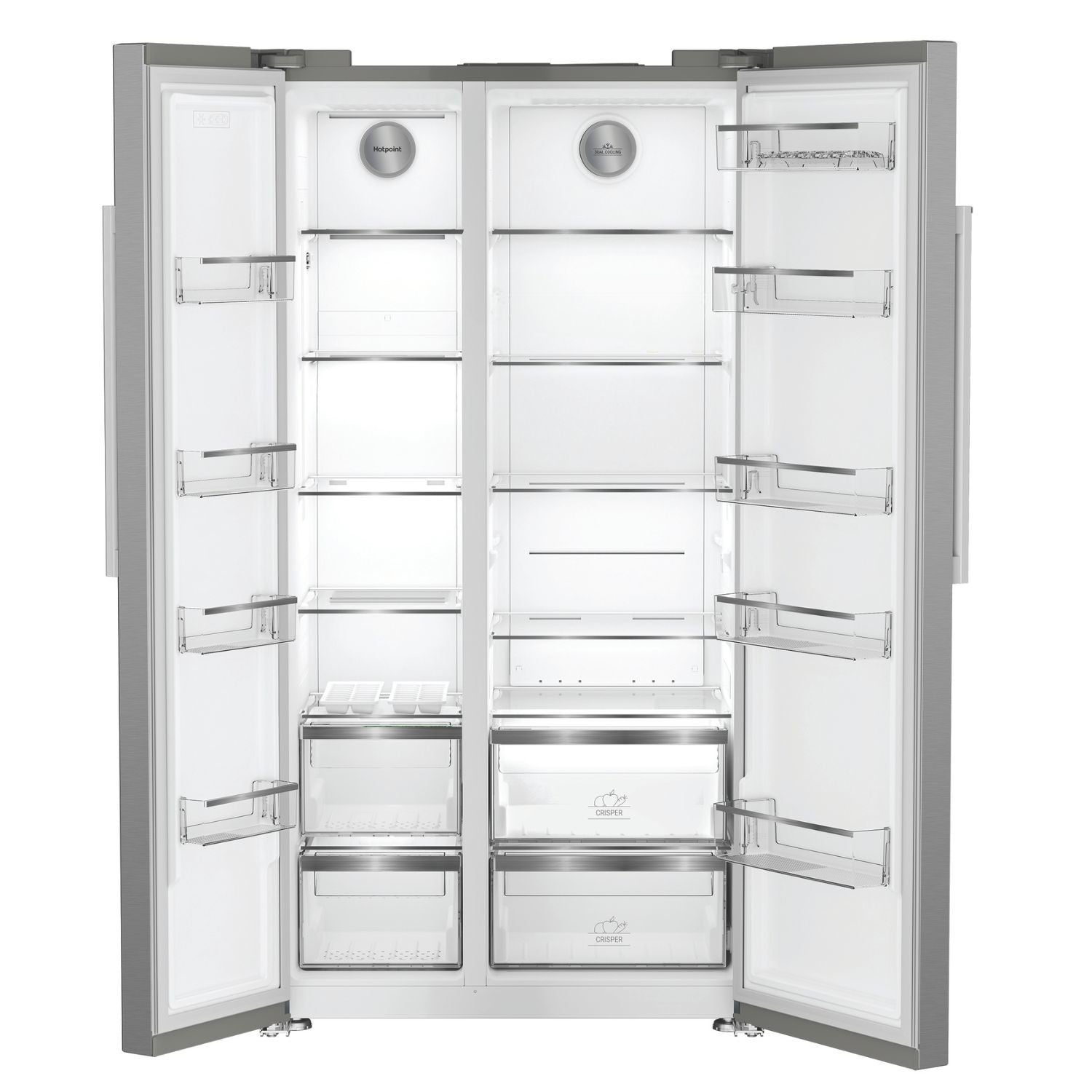 hotpoint-hpg26592xp4uk-side-by-side-dual-no-frost-american-fridge-freezer-silver-1180618511 Hotpoint HPG26592XP4UK Side By Side Dual No Frost American Fridge Freezer Silver - Image 11