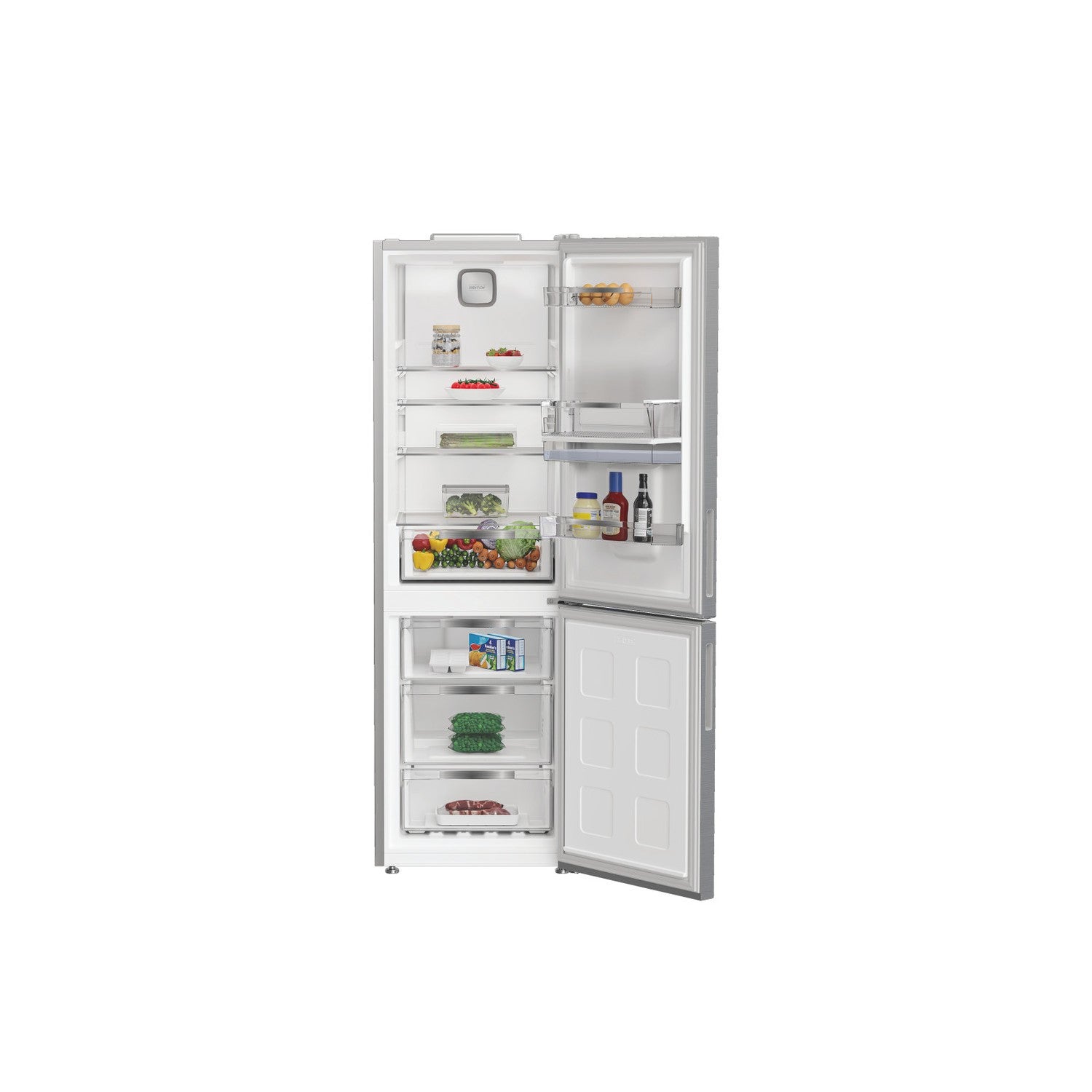 hotpoint-hpk26363wxp4uk-freestanding-dual-no-frost-fridge-freezer-with-even-flow-inox-inox-1195674859 Hotpoint HPK26363WXP4UK Freestanding Dual No Frost Fridge Freezer With Even Flow Inox - Image 6