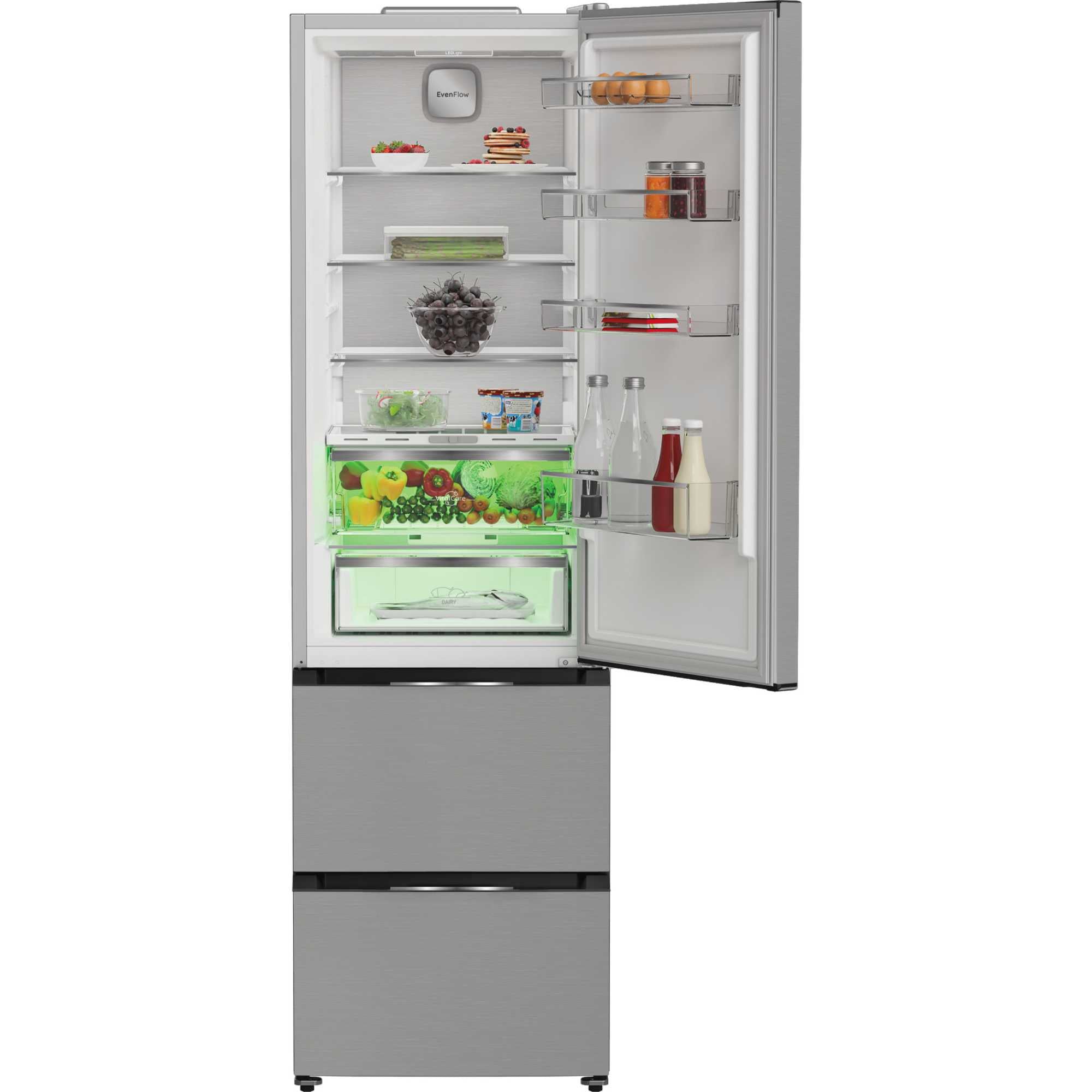 hotpoint-hpkf5351xp4uk-dual-no-frost-freestanding-fridge-freezer-with-even-flow-inox-1195666262 Hotpoint HPKF5351XP4UK Dual No Frost Freestanding Fridge Freezer with Even Flow Inox - Image 3