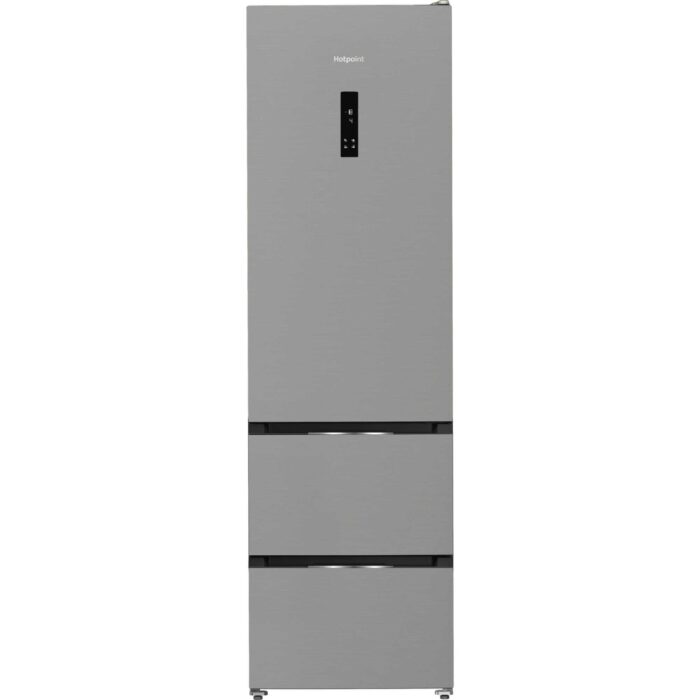 Hotpoint HPKF5351XP4UK Dual No Frost Freestanding Fridge Freezer with Even Flow Inox - Image 1