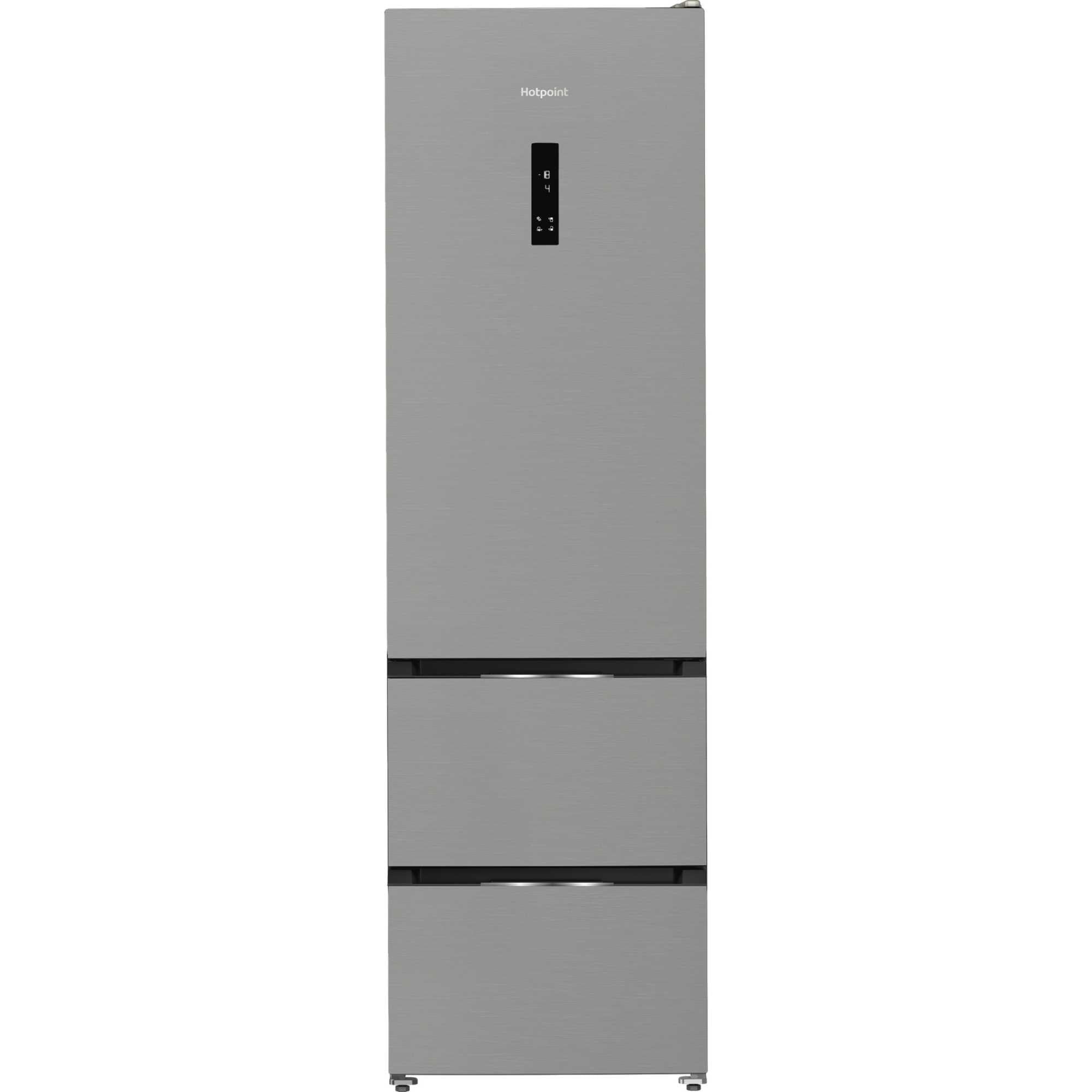 hotpoint-hpkf5351xp4uk-dual-no-frost-freestanding-fridge-freezer-with-even-flow-inox-1195666264 Hotpoint HPKF5351XP4UK Dual No Frost Freestanding Fridge Freezer with Even Flow Inox - Image 1
