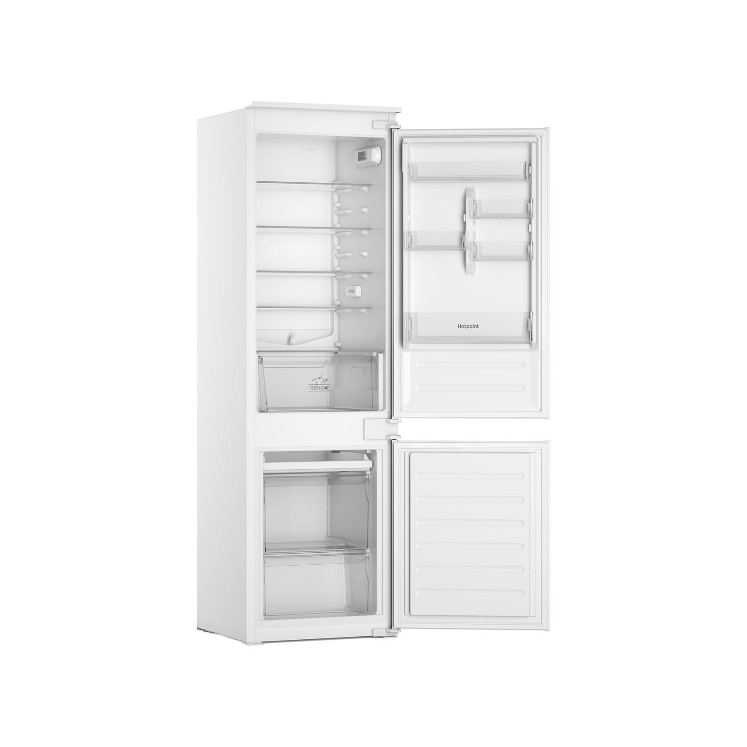 hotpoint-htc18d011a1-177cm-integrated-low-frost-fridge-freezer-1179387083 Hotpoint HTC18D011A1 177cm Integrated Low Frost Fridge Freezer - Image 2