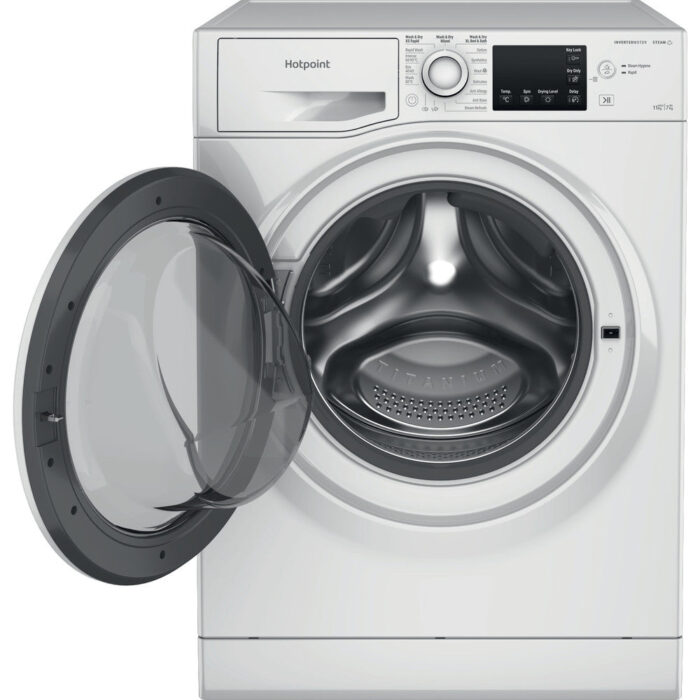 Hotpoint NDB11724WUK 11+7kg Freestanding Washer Dryer White - Image 2