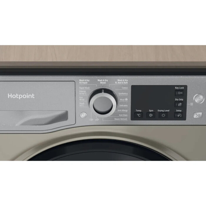 Hotpoint NDB8635GK 8+6kg 1400 Spin Washer Dryer Graphite - Image 3