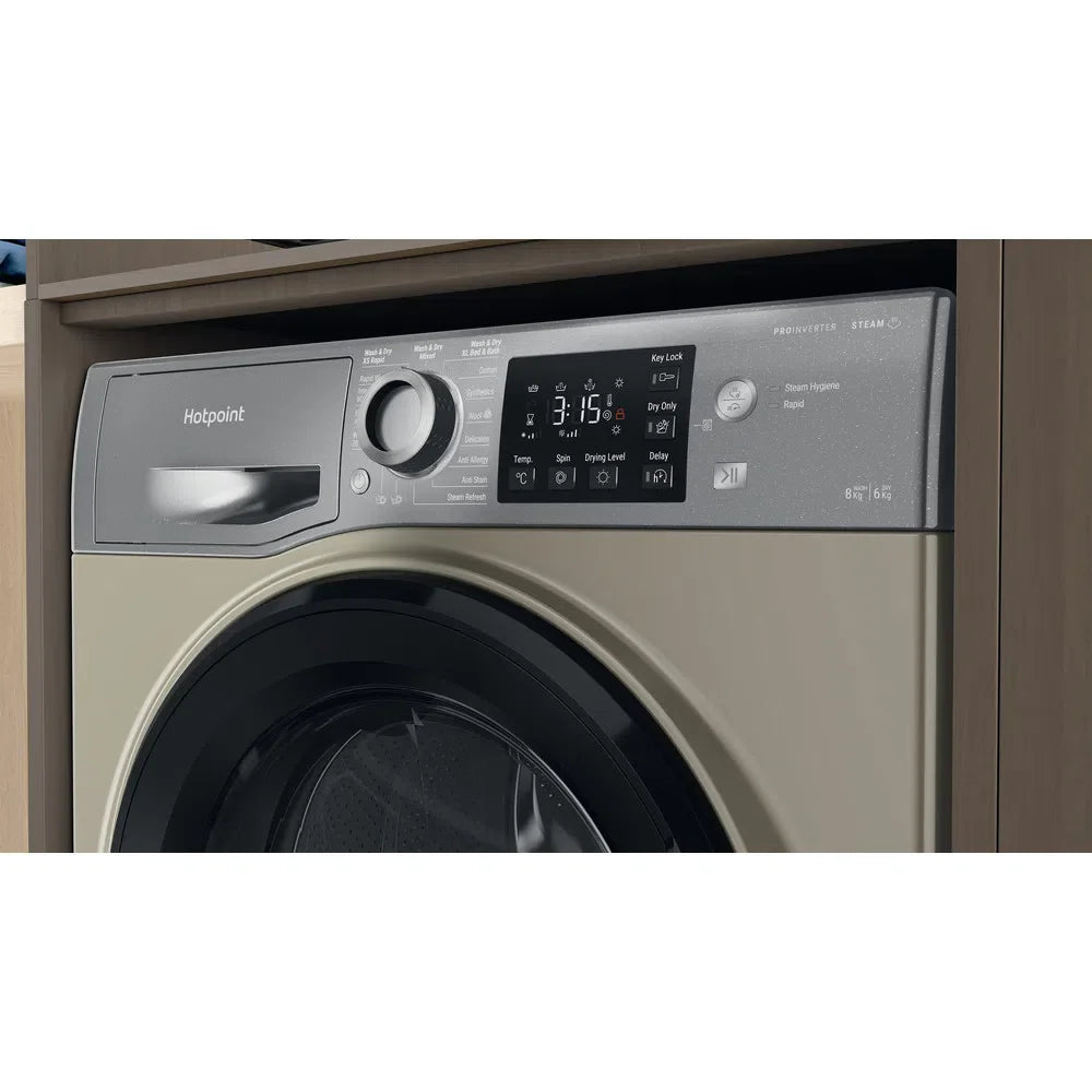 hotpoint-ndb8635gk-8-6kg-1400-spin-washer-dryer-graphite-1082406350 Hotpoint NDB8635GK 8+6kg 1400 Spin Washer Dryer Graphite - Image 8