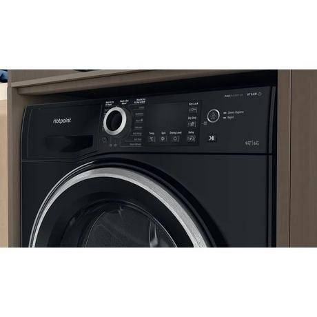hotpoint-ndb9635bsuk-9-6kg-washer-dryer-with-1400-spin-black-1082406380 Hotpoint NDB9635BSUK 9+6KG Washer Dryer With 1400 Spin Black - Image 8