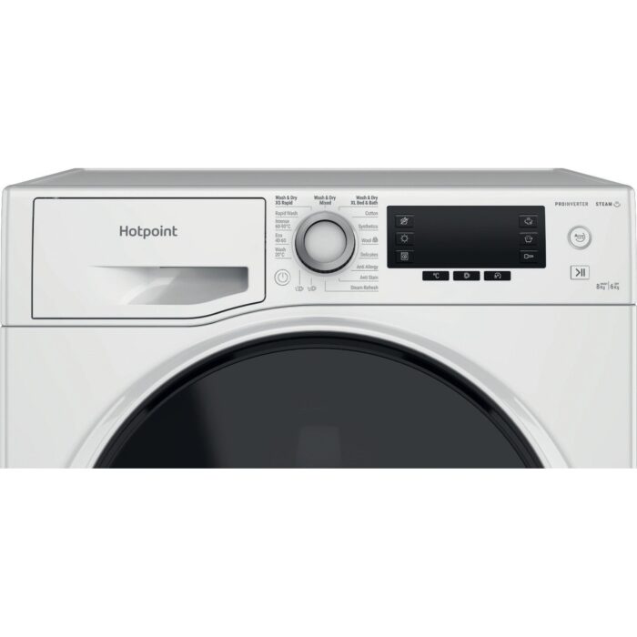Hotpoint NDD86448WDAUK 8+6kg 1400 Spin ActiveCare Washer Dryer White - Image 5
