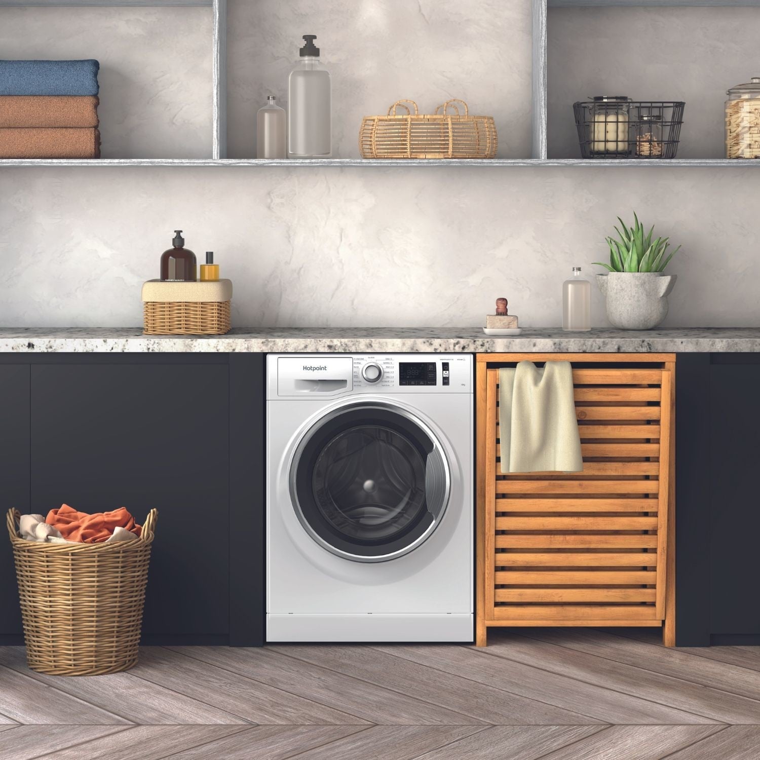 hotpoint-nm111048wcauk-activecare-10kg-1400-spin-freestanding-washing-machine-white-1181783214 Hotpoint NM111048WCAUK ActiveCare 10kg 1400 Spin Freestanding Washing Machine White - Image 5