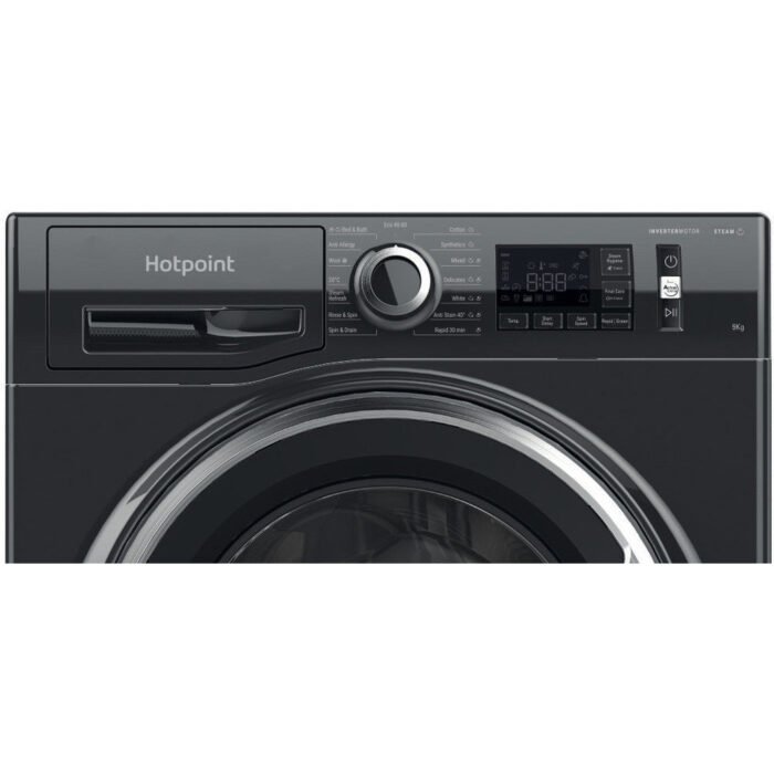 Hotpoint NM11948BCAUK 9kg 1400 Spin Washing Machine Black - Image 3