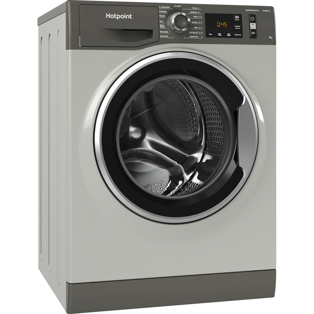 hotpoint-nm11948gcauk-9kg-1400-spin-washing-machine-graphite-graphite-1082406677 Hotpoint NM11948GCAUK 9kg 1400 Spin Washing Machine Graphite - Image 5
