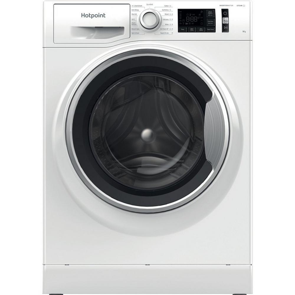 hotpoint-nm11948wsauk-9kg-1400-spin-washing-machine-white-1082406692-1 Hotpoint NM11948WSAUK 9kg 1400 Spin Washing Machine White - Image 1