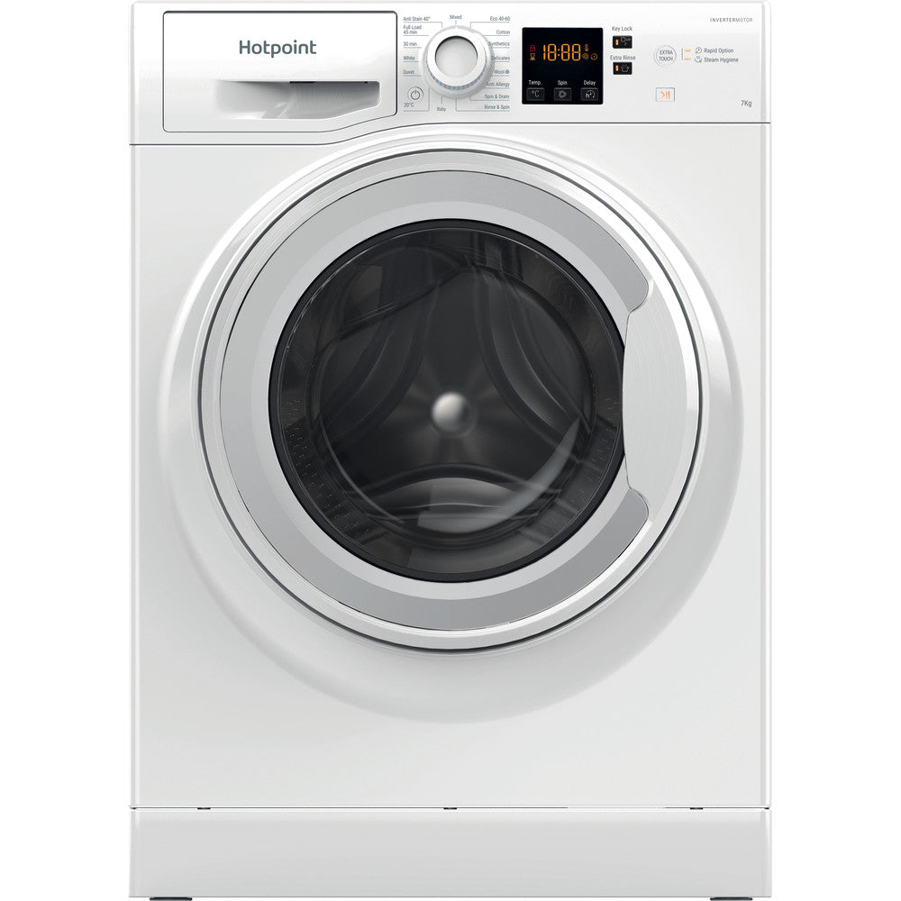 hotpoint-nswf7469wuk-7kg-1400-spin-washing-machine-white-white-1082406770 Hotpoint NSWF7469WUK 7kg 1400 Spin Washing Machine White - Image 1