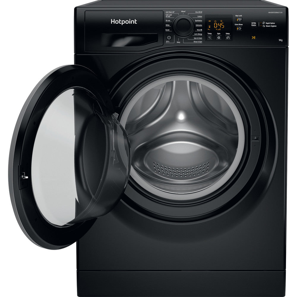 hotpoint-nswf946bsuk-9kg-1400-spin-washing-machine-black-black-1082406876 Hotpoint NSWF946BSUK 9Kg 1400 Spin Washing Machine Black - Image 4