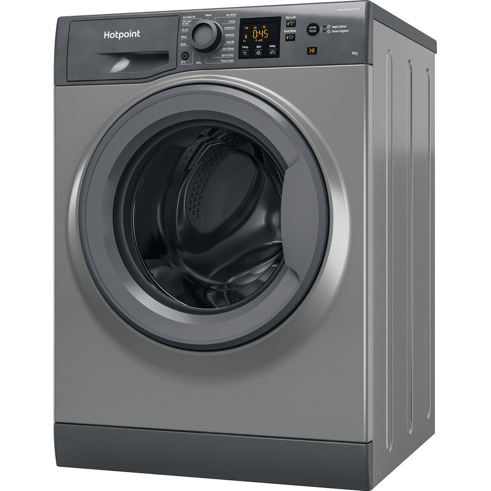hotpoint-nswf946gguk-9kg-1400-spin-washing-machine-graphite-graphite-1082406910 Hotpoint NSWF946GGUK 9Kg 1400 Spin Washing Machine Graphite - Image 5