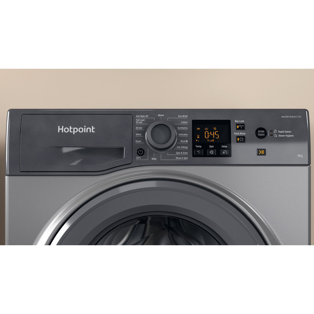 hotpoint-nswf946gguk-9kg-1400-spin-washing-machine-graphite-graphite-1082406925 Hotpoint NSWF946GGUK 9Kg 1400 Spin Washing Machine Graphite - Image 10